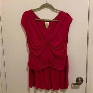 pink Anthropologie top